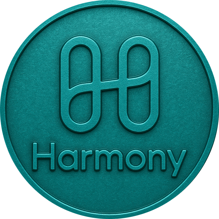3d Gold Harmony ONE Token