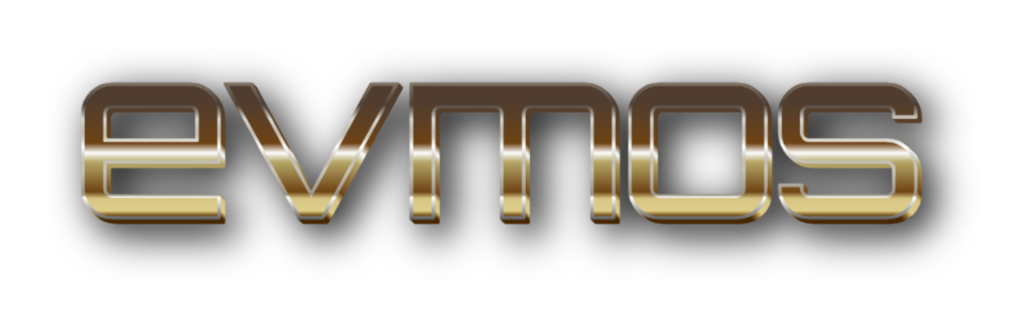 3D Evmos metal text image