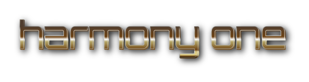 3D Harmony One metal text image