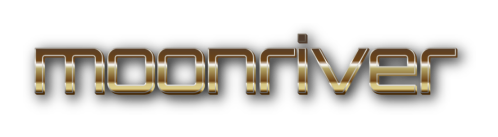 3D Moonriver metal text image